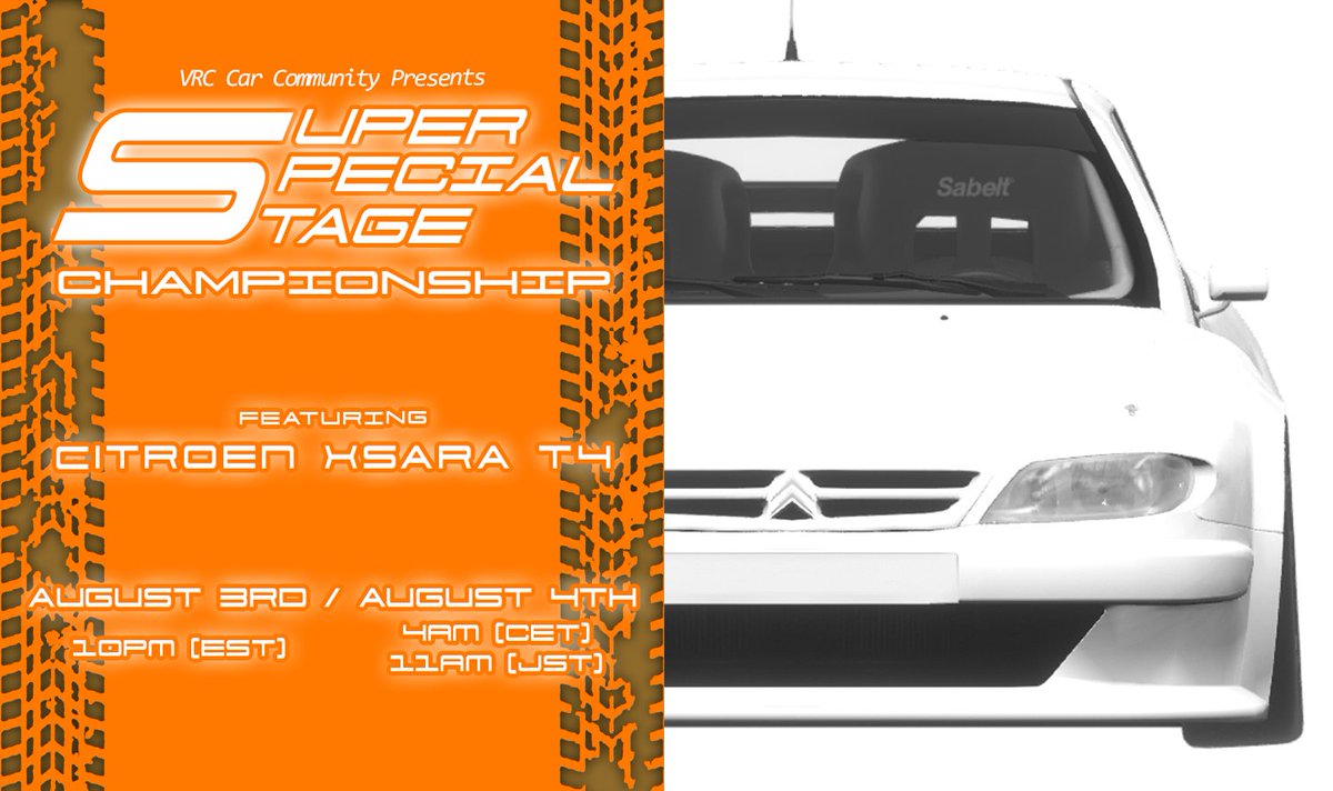 JinteiVRCCC's tweet photo. VRChat Car Community's 1v1 SSS Rally event is back and with a new car!
If you'd like to participate, check our discord server for more info! https://t.co/VHtFyt8eJ0
#VRChat #VRCAutomotive #VRCCC https://t.co/HsqnKeD1KL