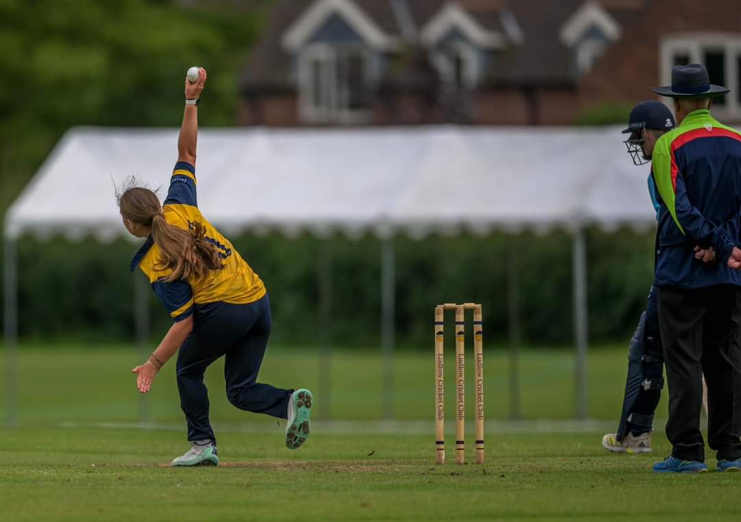 LudlowCricket's tweet photo. We've been rather quiet on X recently! 

Normal service to be resumed! 

Great to see @KateBraz6 make her debut in the 1st XI this weekend

Helping to get us a win in the @mansfieldsportg @ShropCCLeague Premier Division, against @sentinel_cc https://t.co/tk6yKwkZPL