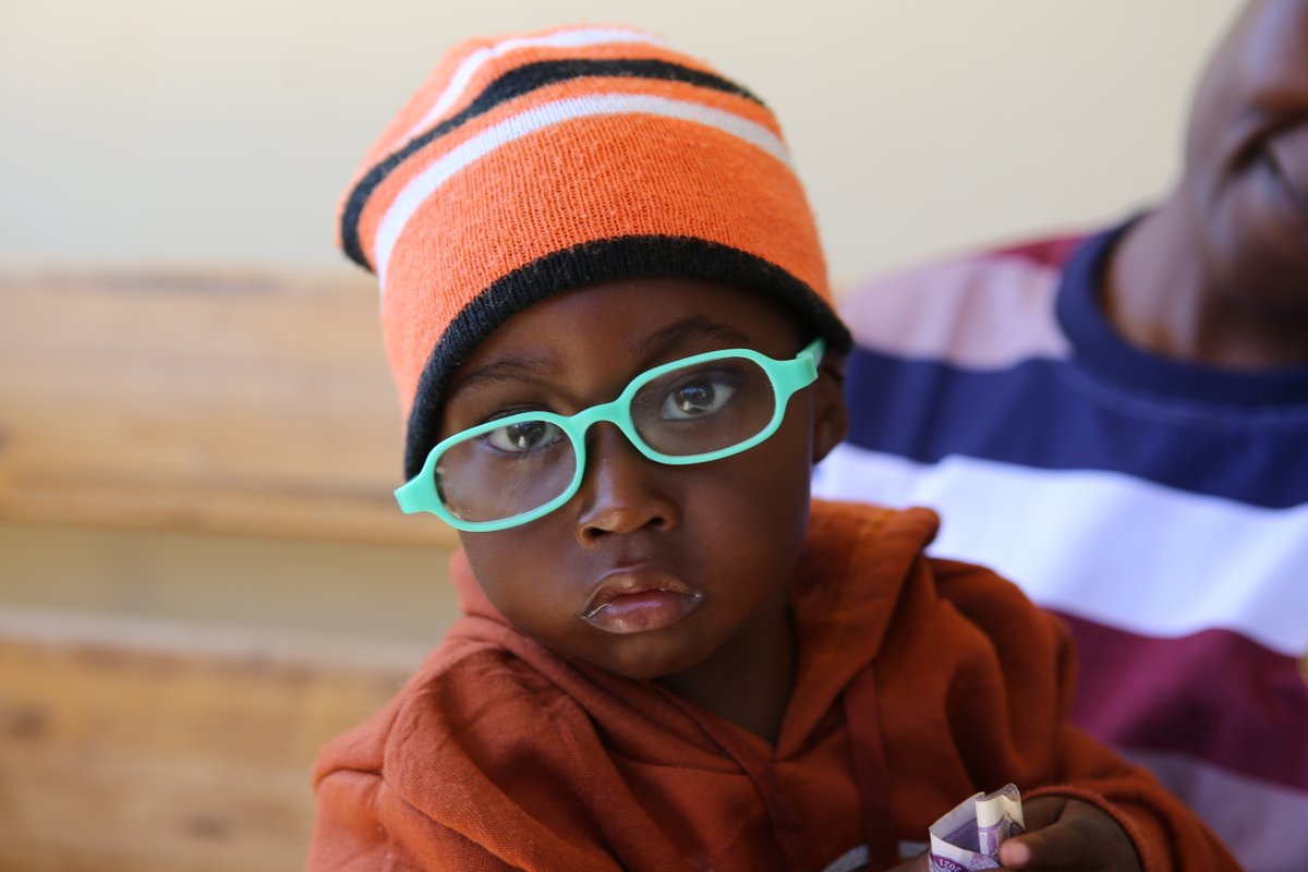 Orbis_Zambia's tweet photo. Meet baby Patrick, who regained his sight with the help of glasses thanks to our intervention through the Qatar Creating Vision project! #QCV #SavingSightinZambia #OrbisZambia https://t.co/lmSCFNbLZK