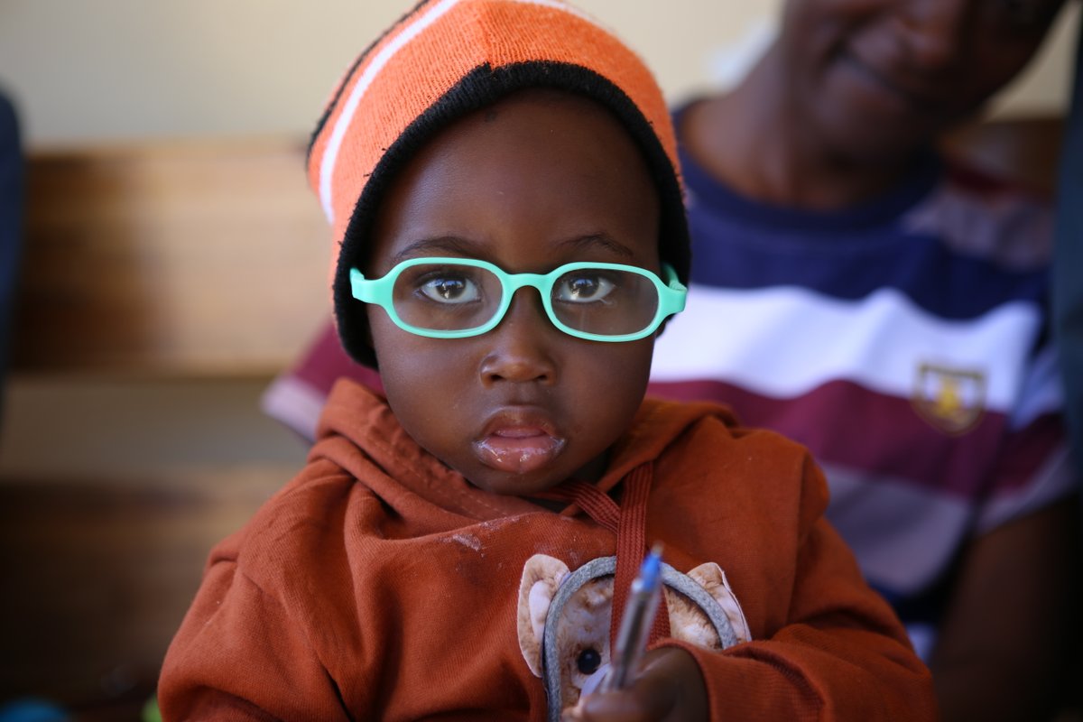 Orbis_Zambia's tweet photo. Meet baby Patrick, who regained his sight with the help of glasses thanks to our intervention through the Qatar Creating Vision project! #QCV #SavingSightinZambia #OrbisZambia https://t.co/lmSCFNbLZK