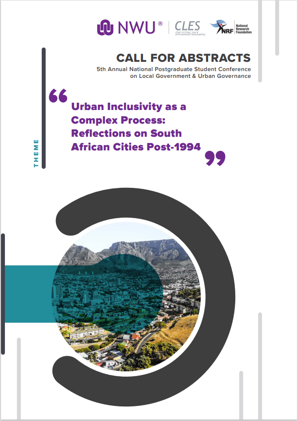ChairCles's tweet photo. Abstract submissions for the 5th Annual National Postgraduate Student Conference close in a month! Submit, submit, submit! 
For more details, visit our website https://t.co/SH78OJrhhR, or see the image below.
@theNWU 
@NWUFacultyofLaw https://t.co/Q4pVidT1Xp
