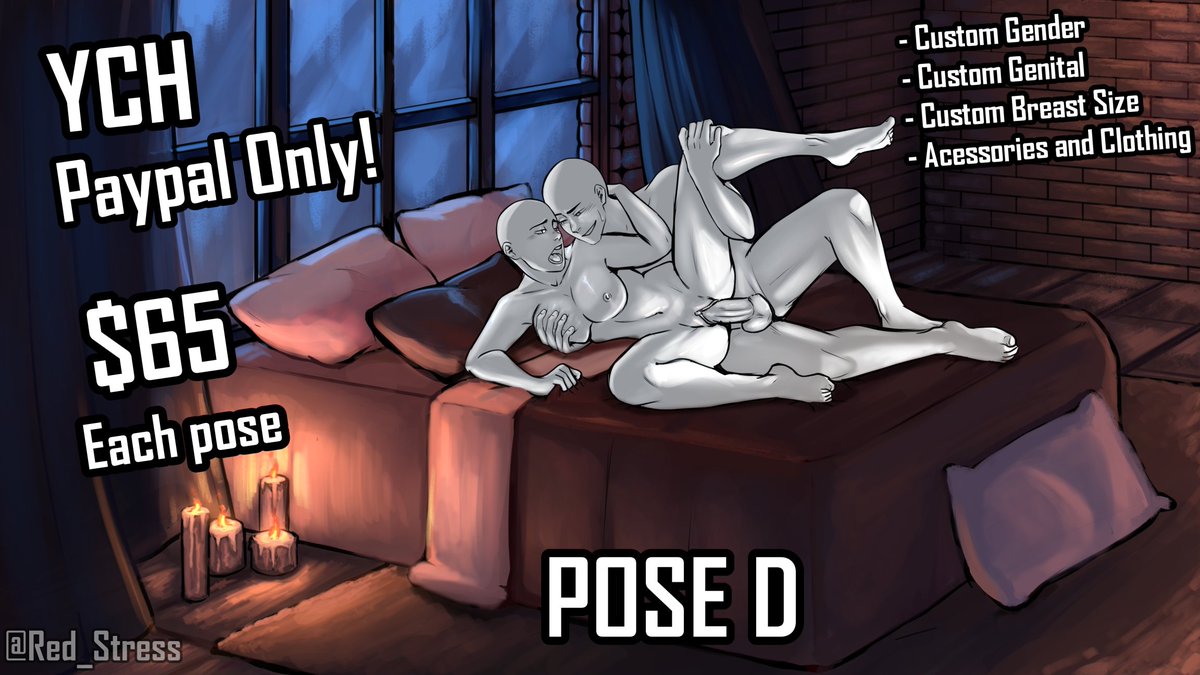 Your Character Here ( YCH ) OPEN !

DM me if interested ( 5 slots for each pose )  

$65 PAYPAL ONLY!

⭐️Any gender
⭐️Can change sizes, expressions, add clothings and accessories 

Samples of artwork in the comments⬇️

#YCH #NSFW #ychcommission #SmutNetwork