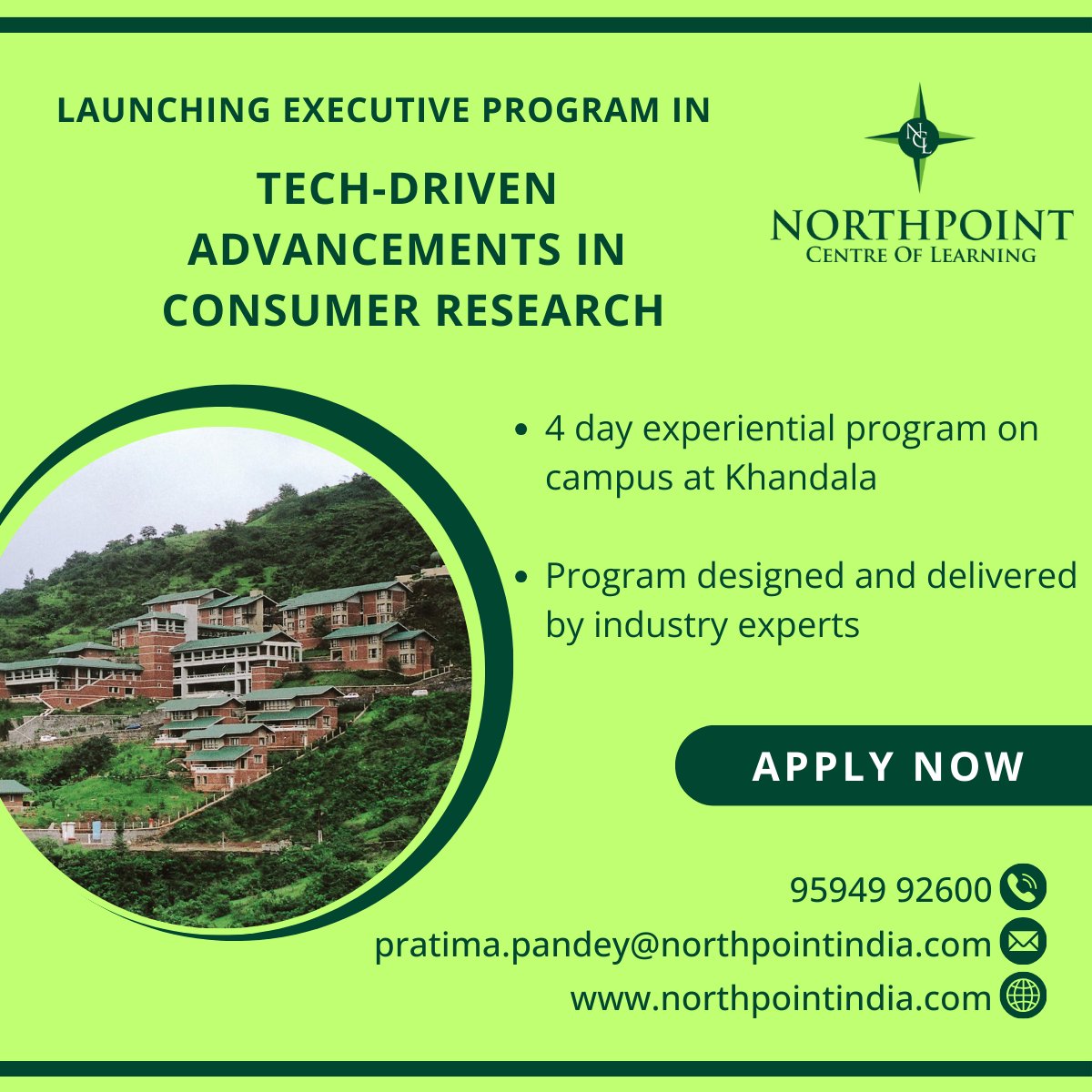 northpointindia's tweet photo. A unique Executive Program in Tech-driven Advancements in Consumer Research . 

#ConsumerInsights #MarketingCourses
#DigitalMarketing #MarketResearch #CustomerExperience #MarketingStrategy #northpoint https://t.co/eIZdDpZSUJ