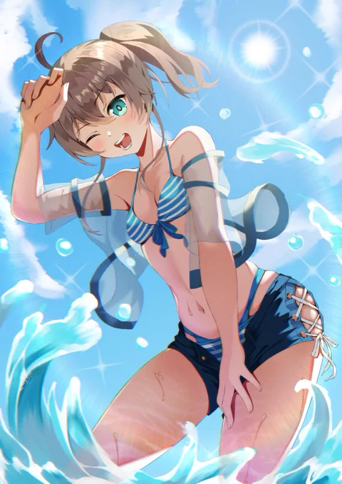 水着まつりちゃん #祭絵 