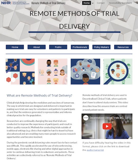 To help the design of decentralised trials, the NIHR Remote Methods of Trial Delivery Group has put together a super set of resources – including links to guidance, examples, templates etc 6/7
sites.google.com/nihr.ac.uk/rem…