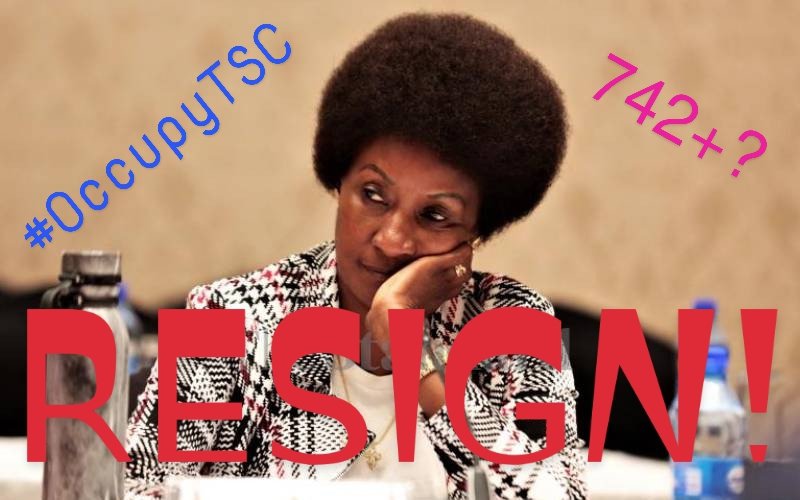 ENOUGH IS ENOUGH
Say NO to MORE suffering of teachers
#Nancymachariamustgo
REINSTATE 742 PLUS TERMINATED JSS INTERNS!!!
RESIGN!!!
#Reinstate742plusJSSinterns
#OccupyTSC