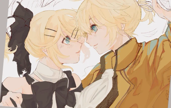 久しぶりに色塗り練習がてら レンリン落書き