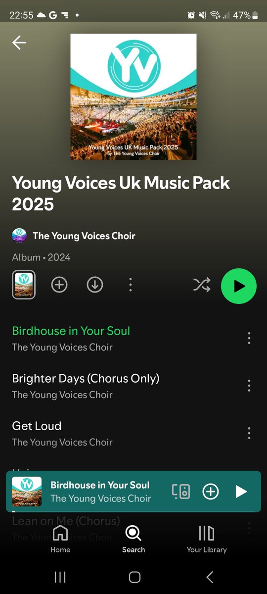 Mrs_Bowden2's tweet photo. The Young Voices songs are now on Spotify! That's my summer homework sorted 😊 @BalshawLaneCPS https://t.co/Bkxqn4jEP9