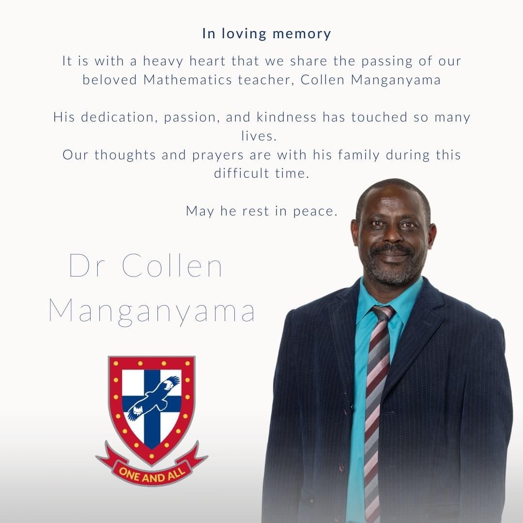 We at PROTEC Mpumalanga are truly saddened by the passing of our Mathematics tutor Dr. Collen Manganyana. May God give us strength.