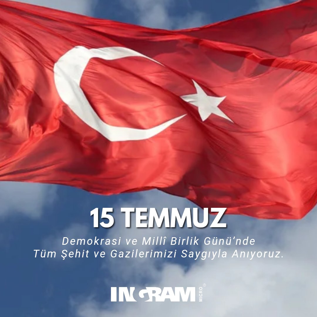 ingrammicrotr's tweet photo. Demokrasi ve Milli Birlik Günü'nde Tüm Şehit ve Gazilerimizi Saygıyla Anıyoruz.

#15temmuz https://t.co/0DgbMmpEm8