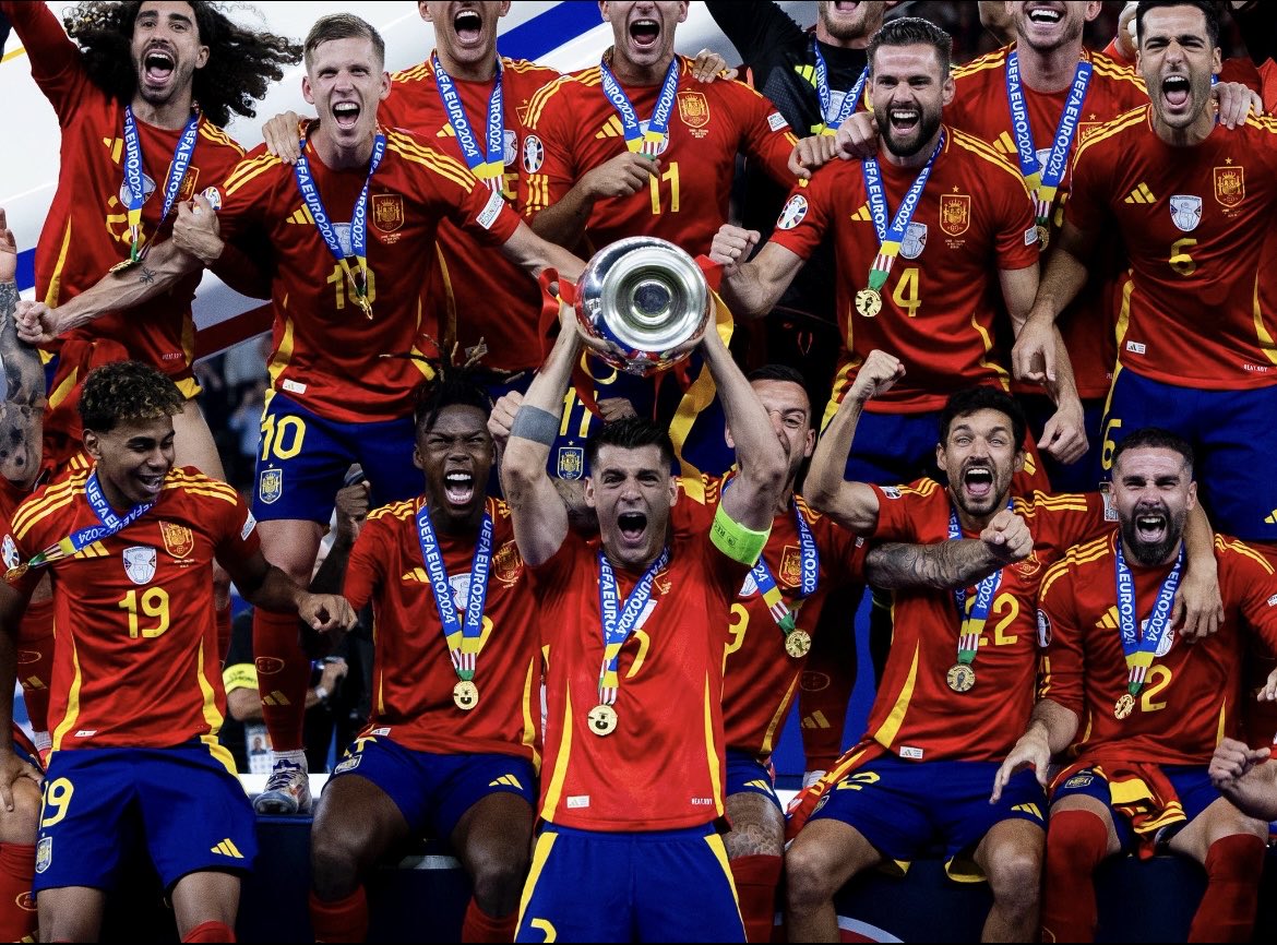 VIGNERONGAETAN's tweet photo. Bravo l’Espagne..le meilleur football du tournoi qui triomphe..ce n’est pas toujours le cas..👍…#Eurofoot #Espagne https://t.co/w3pwnL0l8B