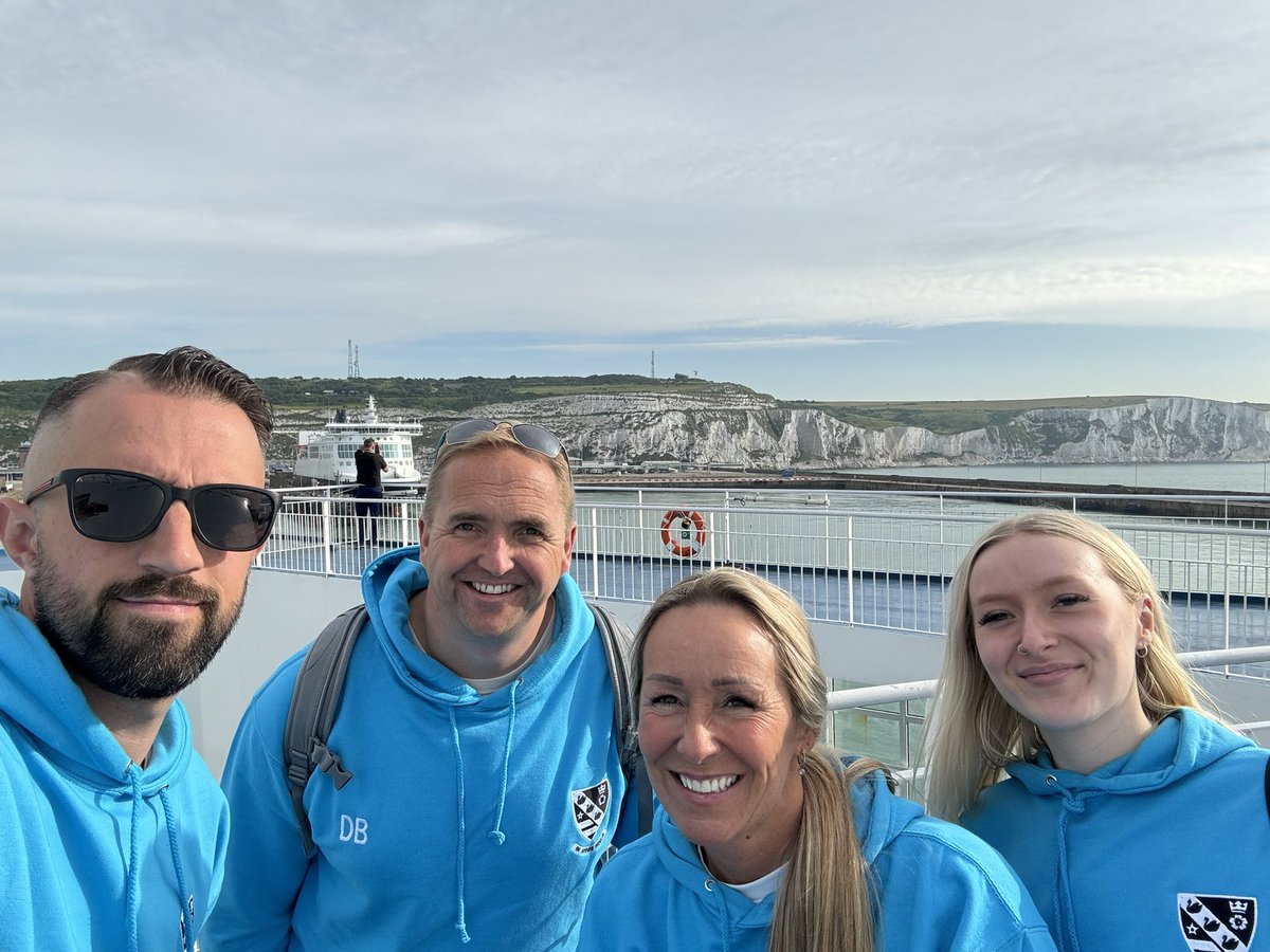 Team SHS have made it to Dover - next stop Calais 🇫🇷