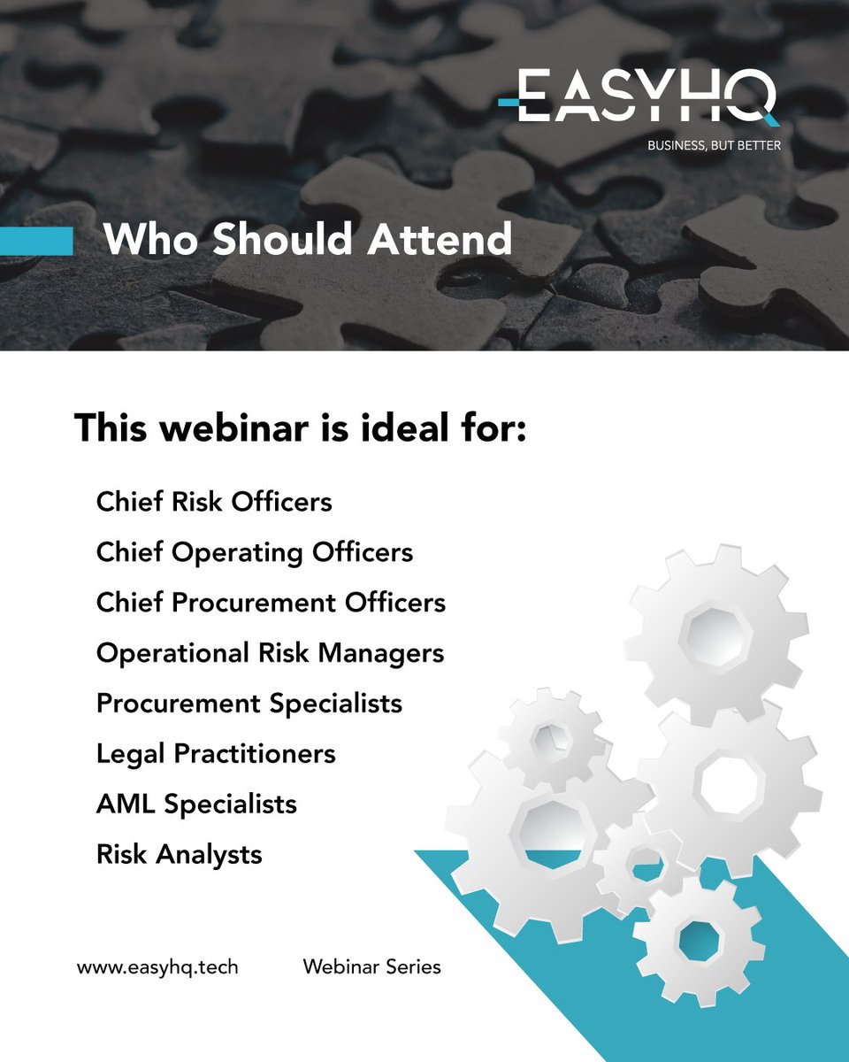 EasyHQ_Official's tweet photo. Understand the benefits of a seamless #GRC integration.
Secure your seat: 31 July 2024 - https://t.co/oQ8xW04kqY
 
#EasyHQ #BusinessButBetter #Governance #RiskManagement #Compliance #GRCTech #ChiefRiskOfficers, #COO #CPO #ProcurementSpecialists #LegalPractitioners https://t.co/4gaHhgwtHf