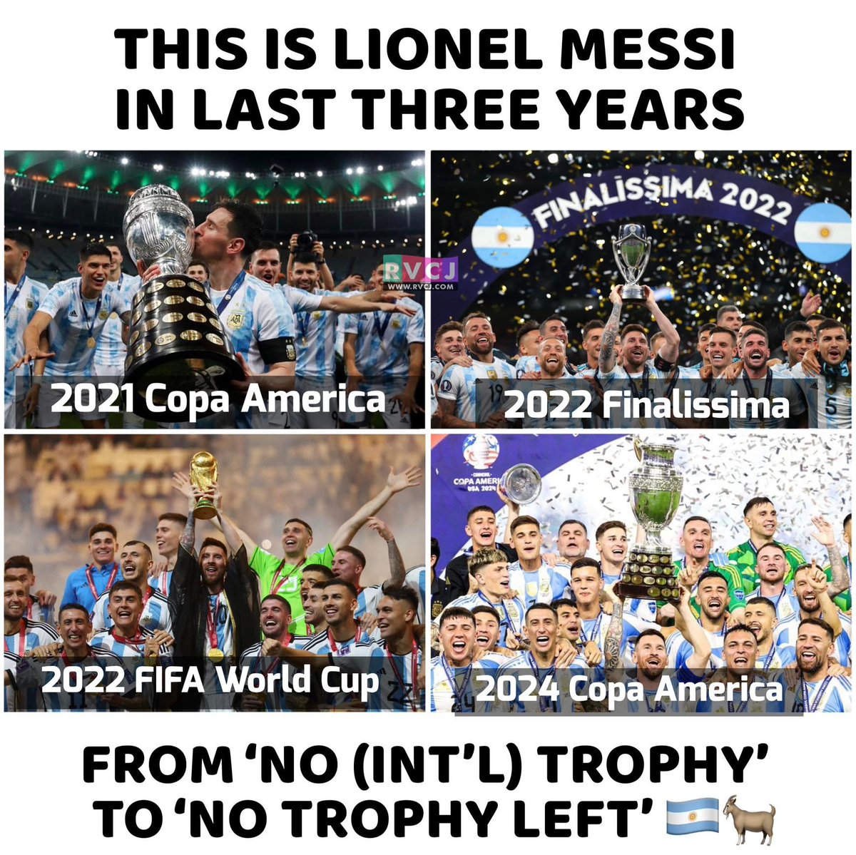 SunnyDular1's tweet photo. When life seems to beat you down dare to fight back like Lionel Messi 🐐 🔥#Messi #CopaAmérica2024 #CopaAmerica #CopaAmérica #Argentina https://t.co/6eiJhq5y1Q