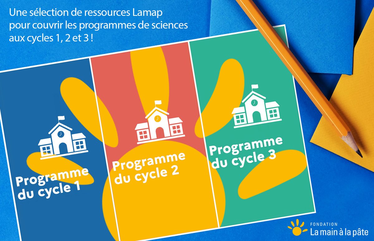 🖐️ Toutes les sciences au BO du Cycle 1 au Cycle 3 : découvrez notre "programme scolaire cliquable" permettant de naviguer dans une sélection choisie de ressources et tutoriels Lamap ! ➡️ bit.ly/3pFtPYQ