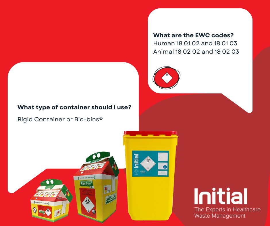 The red anatomical waste stream is for all body parts that require disposal and is most commonly associated with surgical procedures. This waste stream contains hazardous and non-hazardous waste. This waste stream is incinerated.
initial.co.uk/colour-coding-…
#FollowtheColourcode