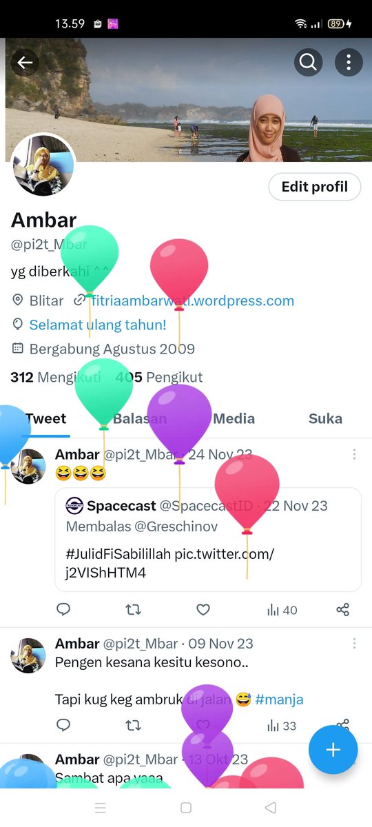 pi2t_Mbar's tweet photo. Buka Twitter cuman klo inget ada balon https://t.co/tALbjXM94M