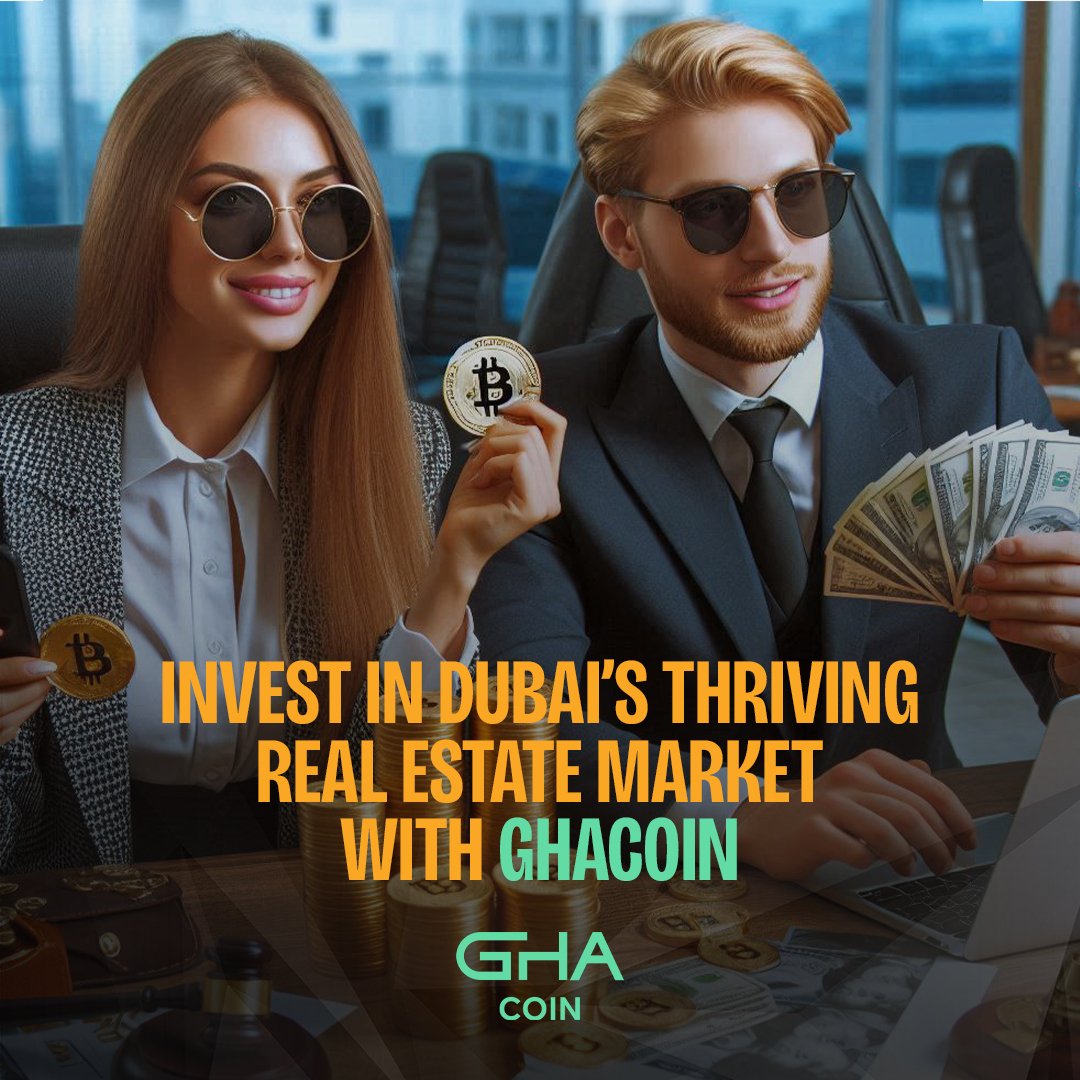 GHAEX_'s tweet photo. Invest in Dubai’s thriving real estate market with GhaCoin. 

Our fractional ownership platform offers flexible investment options and reliable returns. 

Join us in shaping the future of property investment! 

#Dubai #RealEstate #GhaCoin #RWA https://t.co/W8pjxu0A63