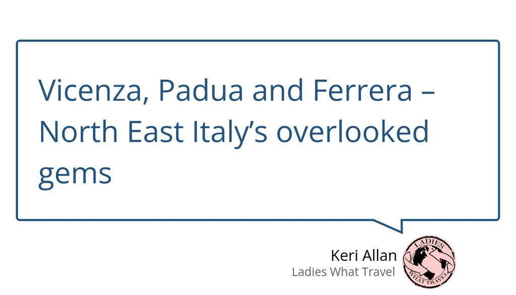 Vicenza is a small but fascinating town that’s home to a UNESCO World Heritage Site.

Read more 👉 lttr.ai/AUwA6

#Vicenza #Padua #Italy #Ferrera