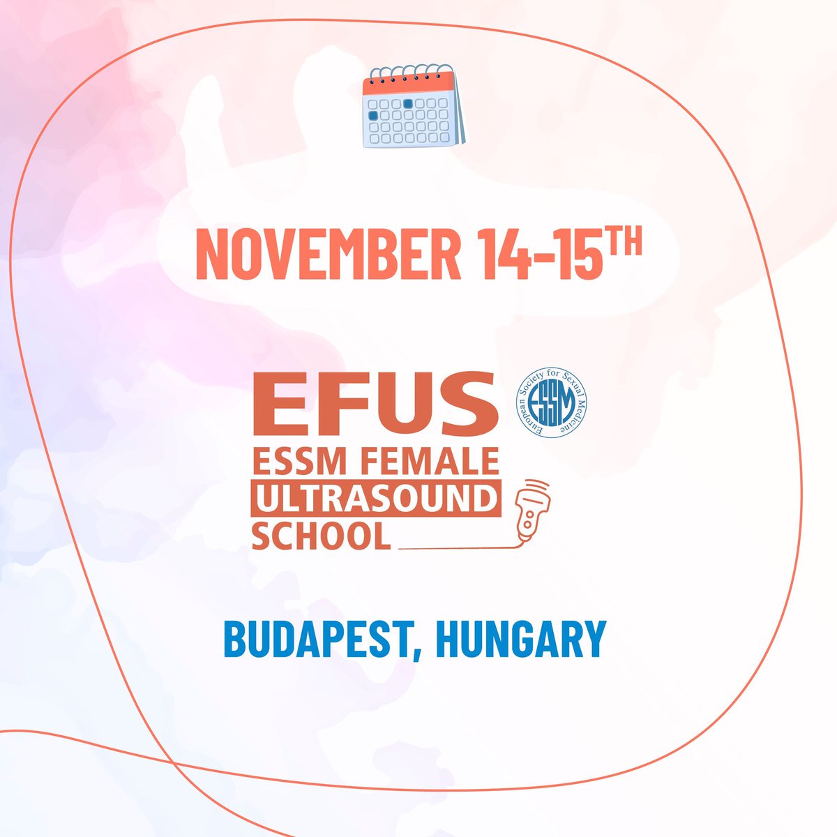 essm_tweets's tweet photo. Advance your expertise in female sexual health! Register for the EFUS School's Female Ultrasound Course 2024 in Budapest. Gain hands-on training and certification. #SexualHealth #ESSM #ESSM25 #VIENNA #ESSMSchool #EFUSSchool

Register here: https://t.co/BSqWW9Idxf https://t.co/jJ11JaCEpy