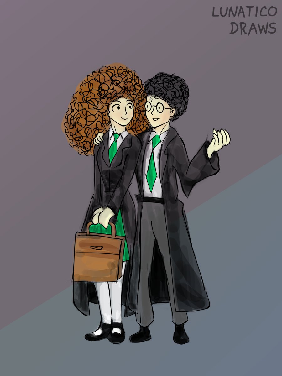 LunaticoDraws's tweet photo. Slytherin Harmony 🐍

#HarryPotter #HermioneGranger https://t.co/6sqny5Eqmw