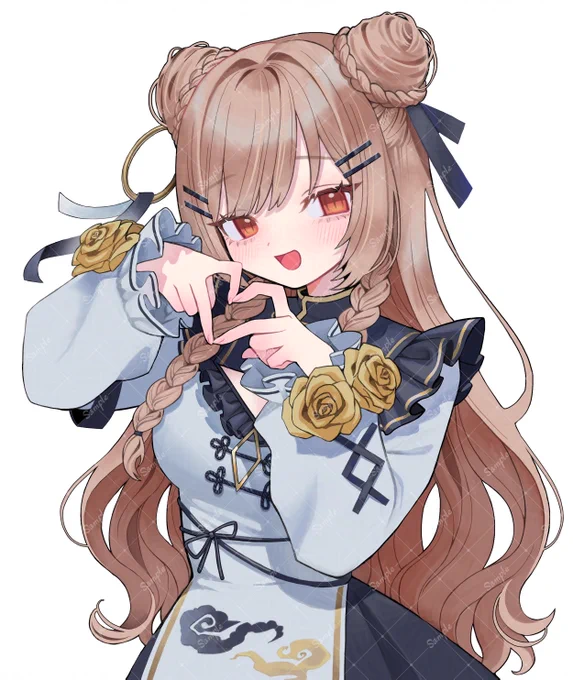森永みう様(  #morinaga_miu )の6周年記念イラストを描かせていただきました#もりな画 