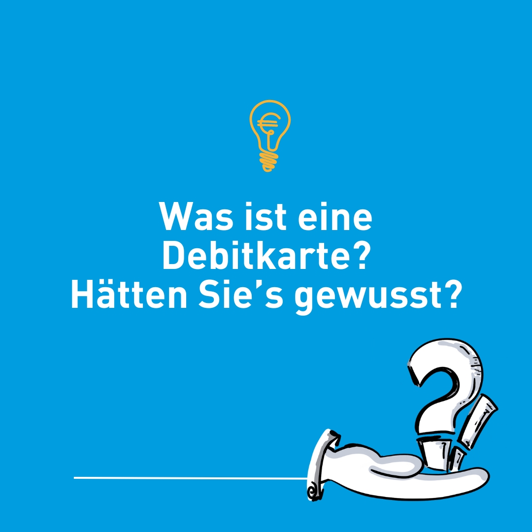 schuldenregeln's tweet photo. Was ist eine #Debitkarte?
Eine Debitkarte, früher besser bekannt als #Bankomatkarte, ermöglicht bargeldloses Zahlen, Abhebungen & Online-Käufe. Beträge werden sofort vom #Konto abgebucht. Es gibt ein tägliches oder wöchentliches Limit, das beachtet werden muss.
#geldbegriffe https://t.co/Kza86T9VtN