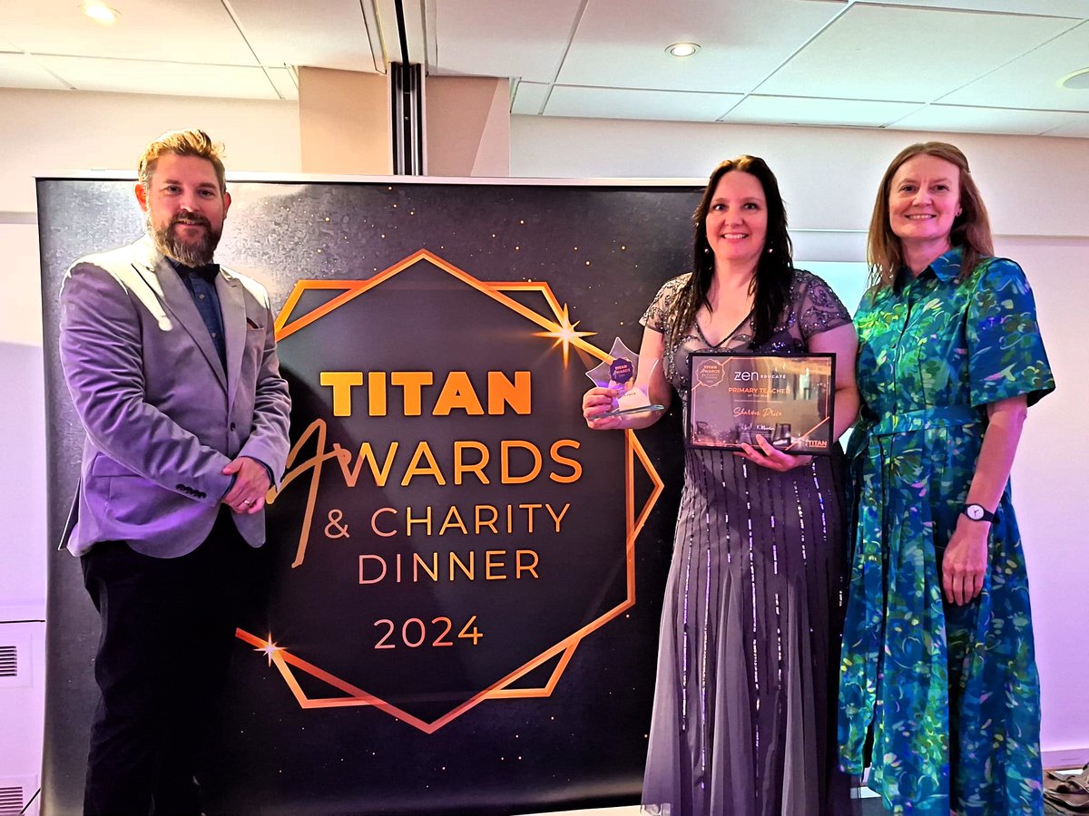 Congratulations Sharon Price <a href="/_Brownmead/">Brownmead Academy</a>: Primary Teacher of the Year at the #TitanAwards. Other WHMAT nominees: Sarah Amin <a href="/gossey_lane/">Gossey Lane Academy</a>: Leader of the Year, Saffron Quigley <a href="/FirsPrimary/">Firs Primary School</a>: Primary Teacher and a Gossey pupil for the Primary Pupil award. Excellent evening all round.