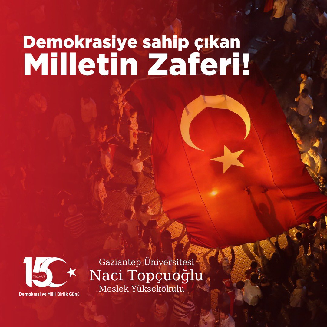 TopcuogluMyo's tweet photo. 15 Temmuz Demokrasi ve Millî Birlik Günü'nde, vatanımız ve demokrasimiz için canlarını feda eden kahraman şehitlerimizi rahmet, minnet ve saygıyla anıyoruz. Demokrasiye olan inancımızla, birlik ve beraberliğimizi her daim koruyacağız.

#15Temmuz
#TürkiyeYüzyılınınKahramanları https://t.co/kVFOp2b52a