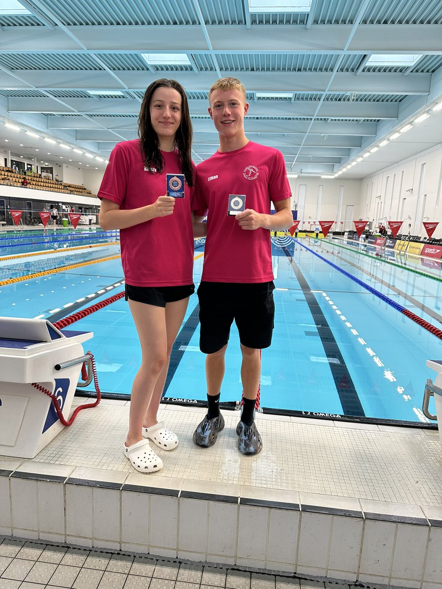 HamiltonBaths's tweet image. Final day of the Scottish Summer Meet in Aberdeen. Silver and Bronze for Kirsty Gilmore and Silver for Ethan Stewart. Finals for Charlotte McGavin, Rachel McGavin and Cameron O’Donnell. 

Ethan and Kirsty had their last National meet as age group swimmers. Great role models!