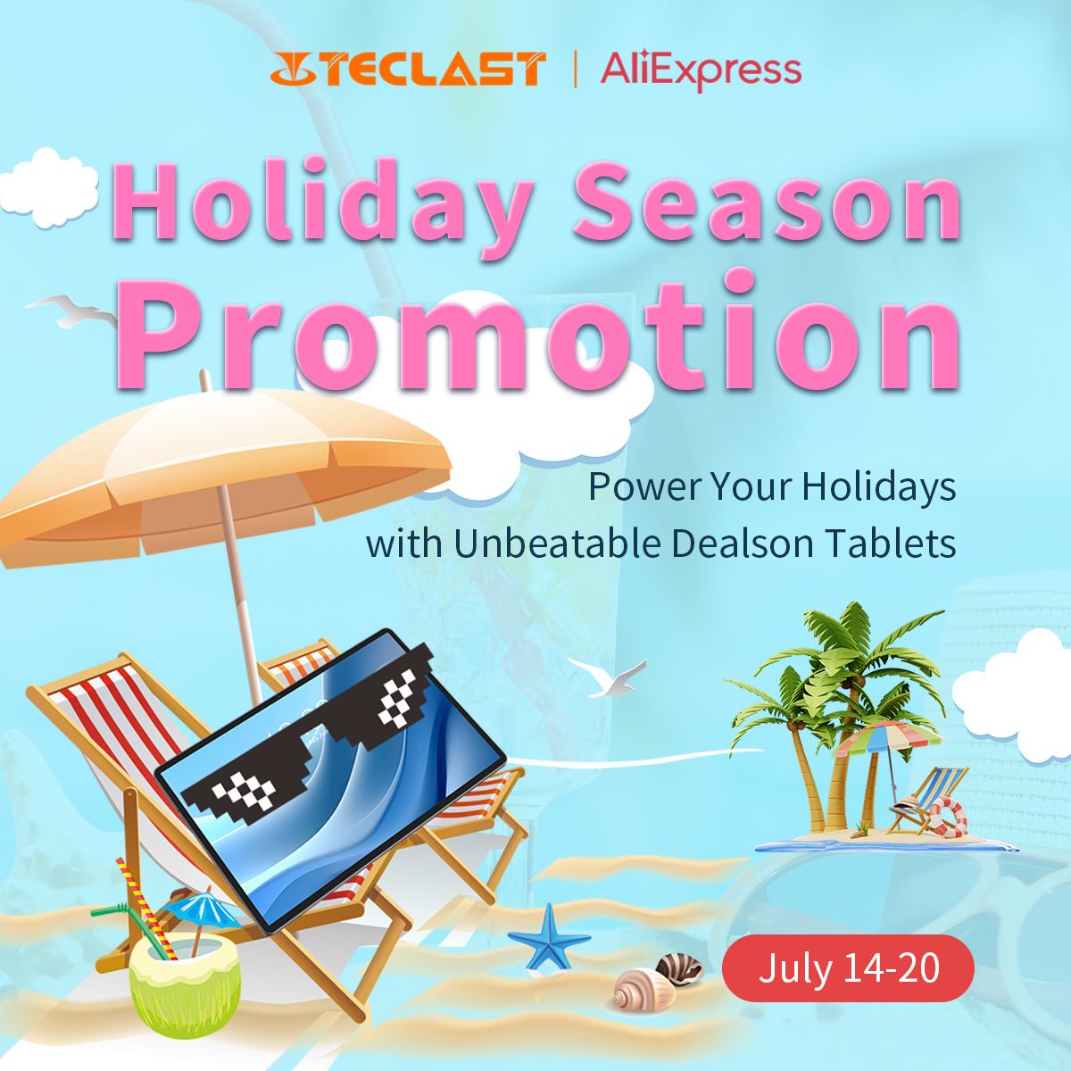 TeclastOfficial's tweet photo. ๐๏ธ Summer is calling, and Teclast has the perfect tech to match! From July 14-20, Imagine catching up on your favorite shows ๐บ by the beach ๐ธ on your adventures.
Join the summer tech sale now! ๐ ๏ผ https://t.co/Bfb9sxHsAH
#Teclast #RussianSpeedpost https://t.co/oKwlx7GRBG