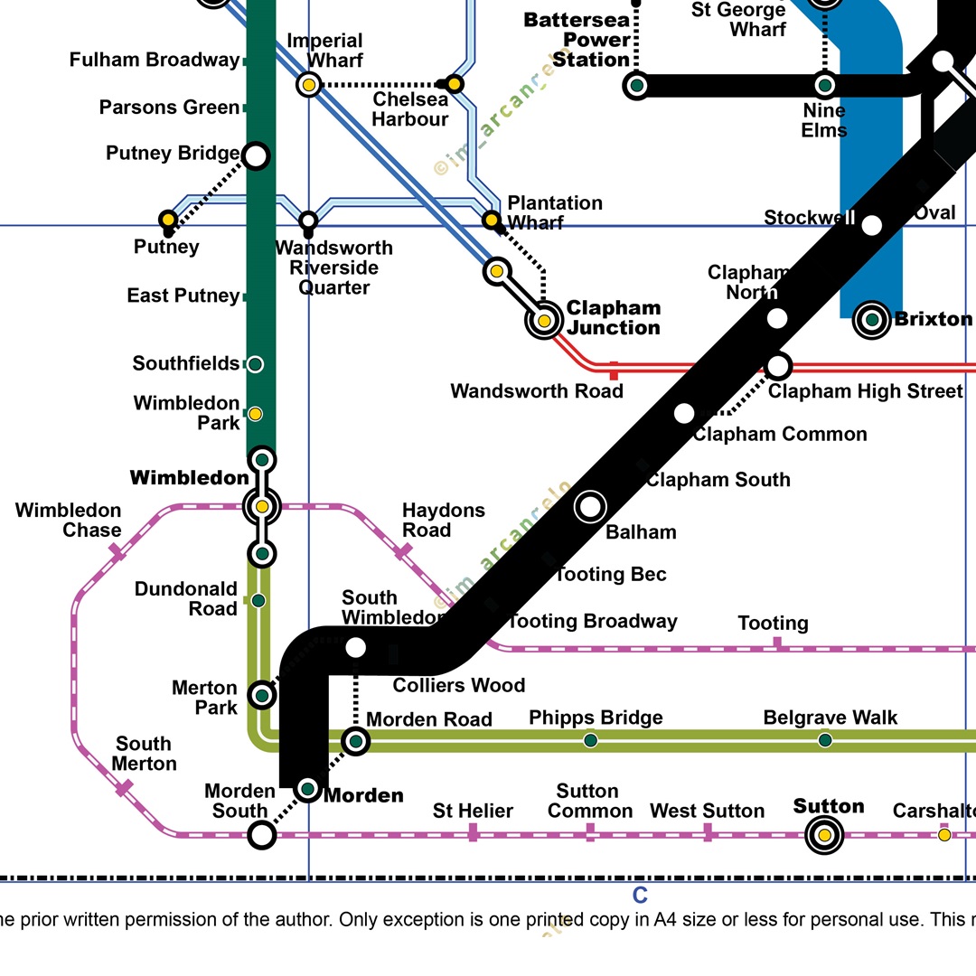 tootingnewsie's tweet photo. Check out this fantastic Rush Hour Tube Map by @im__arcangelo, who says "The map is based on frequency of services at peak times on different lines and sections of lines. It provides a very clear impression of the entire network 

1/2 https://t.co/eQnAmiyswq
