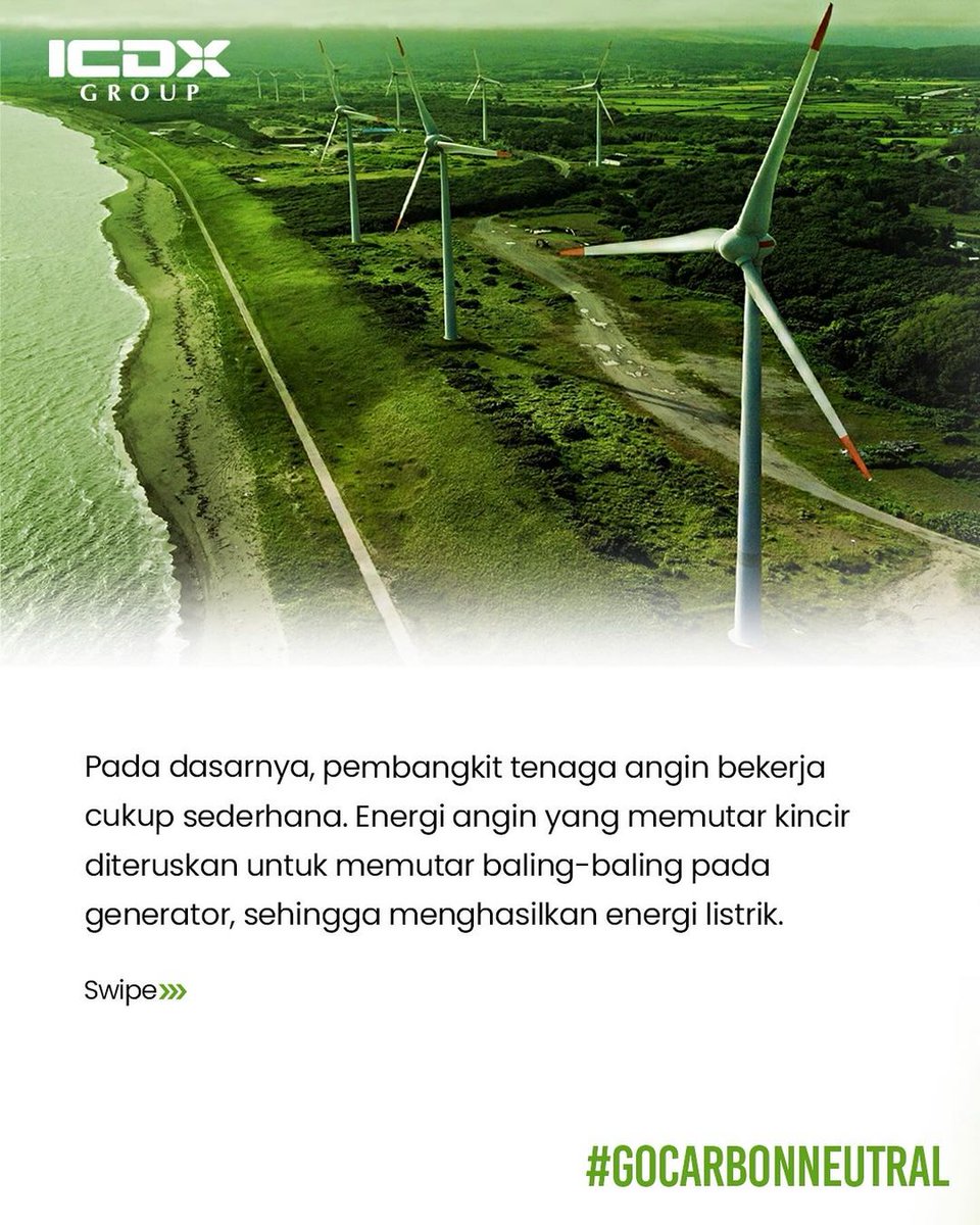 ICDXgroup's tweet photo. Dalam rangka transisi ke Energi Baru dan Terbarukan (EBT), pemerintah Indonesia terus mengembangkan pemanfaatan EBT di Indonesia, salah satunya energi angin. Di mana saja wilayah yang memiliki potensi besar?
Yuk simak penjelasannya!
#BursaUntukSemua #ICDX https://t.co/nedzXkaT1K