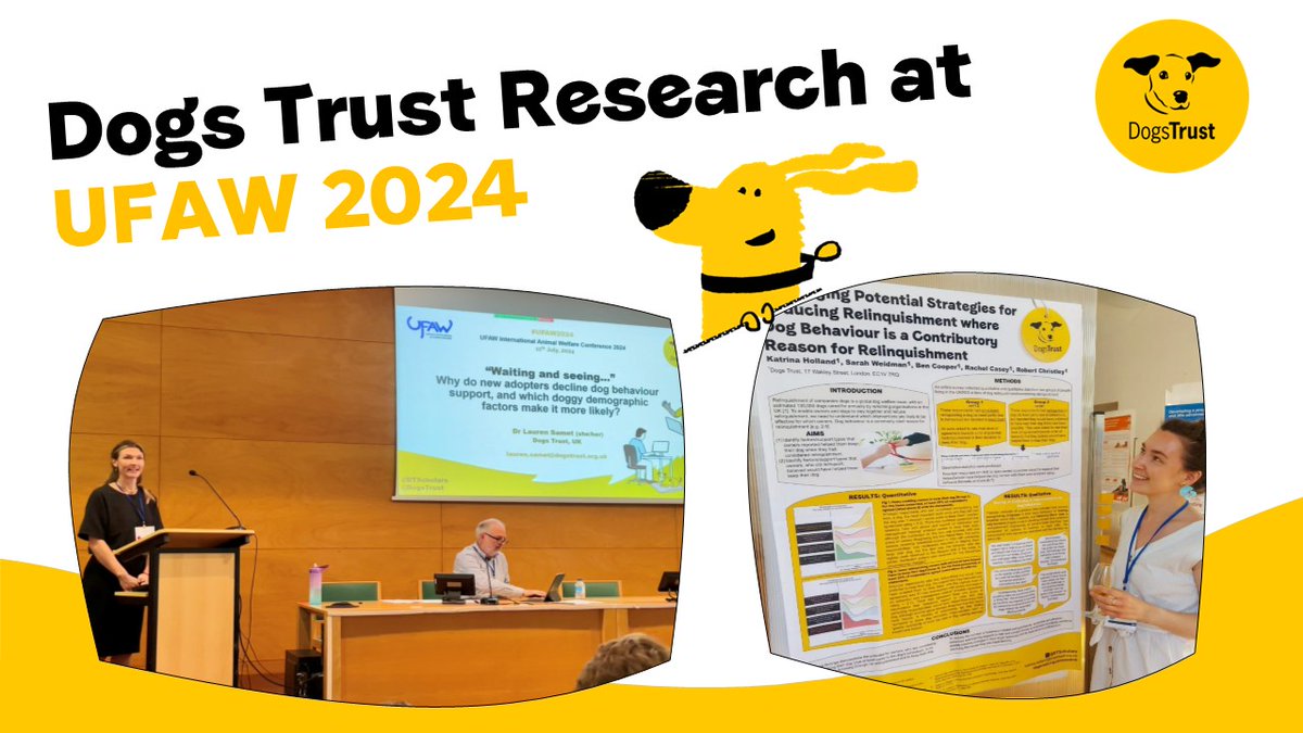 Thank you to <a href="/UFAW_1926/">UFAW</a> for organising an inspiring conference last week 💛 We loved sharing some of our research, hearing from others and making new connections with #AnimalWelfare scientists from across the world 🤝 #UFAW2024 #MondayMotivation