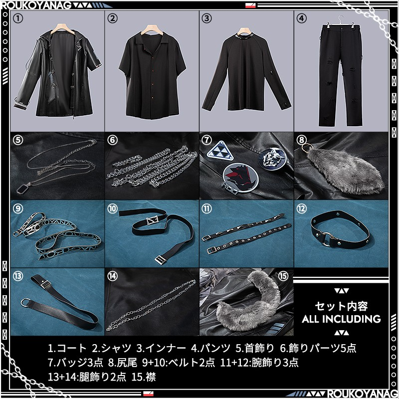 COMICOBB] 実物撮影！Vtuber 小柳ロウ コスプレ衣装/靴/ウィッグ/道具 