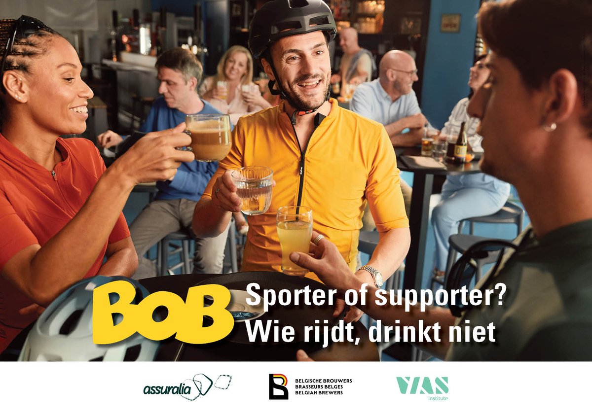 Sporter of Supporter? Wie rijdt, drinkt niet. 💛

#BOB #Verkeersveiligheid  #DrinktNiet #Fietsen