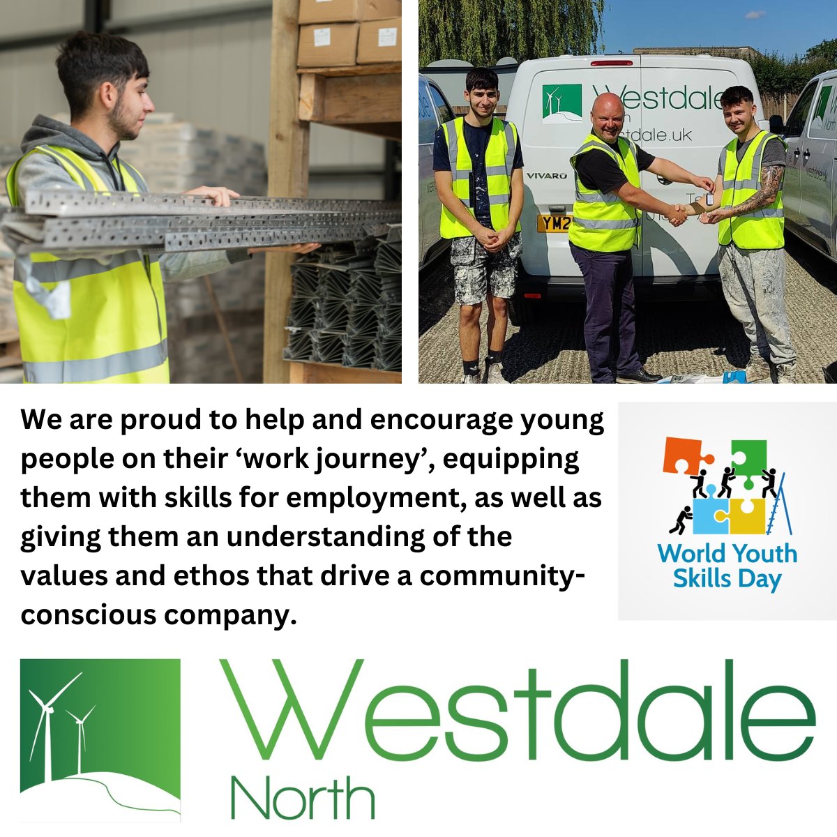 WestdaleNorth's tweet photo. Today is #WorldYouthSkillsDay.
At Westdale North, through our successful #ExternalWallInsulation apprenticeship scheme, we are actively arming the next generation with the tools, knowledge and skills to make their own impact.π https://t.co/UMaIsegxQZ