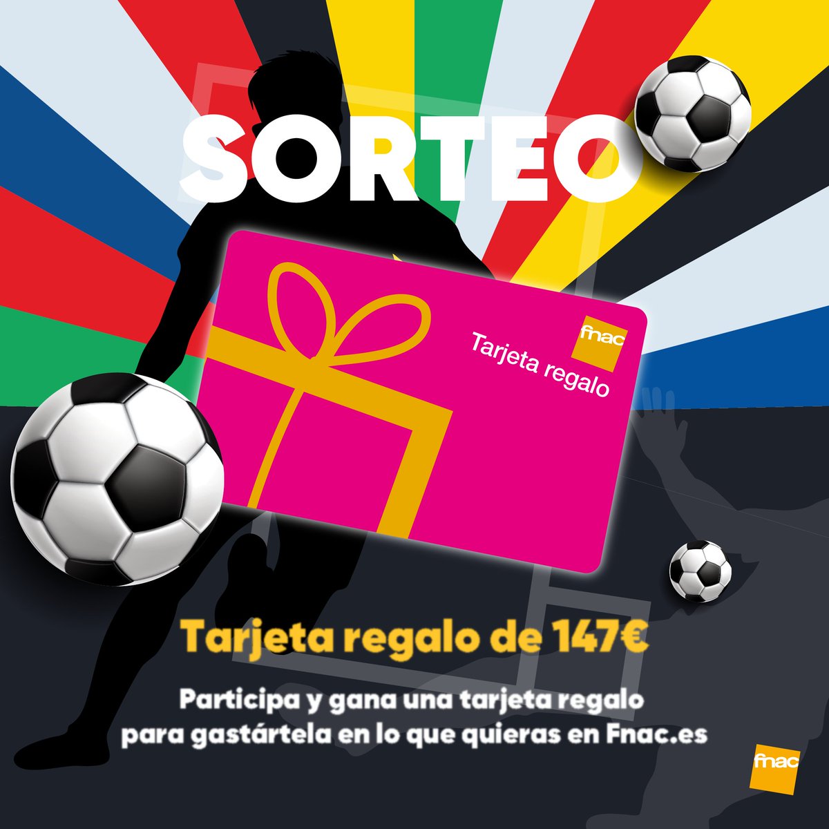 Fnac España (@fnac_esp) on Twitter photo 🎉 SORTEO 🎉
Celebramos que España ha ganado la Eurocopa con una tarjeta regalo de 147€ para que te compres lo que quieras 🥳 ¡Participa, que ya no estamos de bromi!
✅Síguenos en <a href="/Fnac_ESP/">Fnac España</a>
✅RT
✅Menciona a un amigui
Resultado el 18/7
BBLL epr.ms/3zDNEIp 🎉 SORTEO 🎉
Celebramos que España ha ganado la Eurocopa con una tarjeta regalo de 147€ para que te compres lo que quieras 🥳 ¡Participa, que ya no estamos de bromi!
✅Síguenos en <a href="/Fnac_ESP/">Fnac España</a>
✅RT
✅Menciona a un amigui
Resultado el 18/7
BBLL epr.ms/3zDNEIp