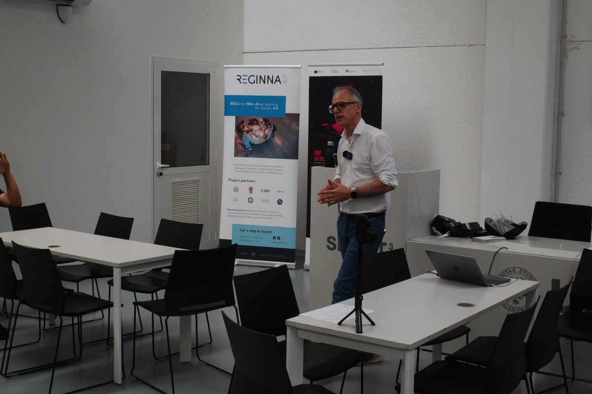 Reginna4_0's tweet photo. 🎉The Summer Hackathon, organized by the University of Udine along with Polo Tecnologico Alto Adriatico and in collaboration with Talent Garden Pordenone, has started, thanks to the partnership in the #iNEST and #REGINNA 4.0 projects.
#SummerHackathon2024 #Innovation #LabVillage https://t.co/VQr9hSoMCM