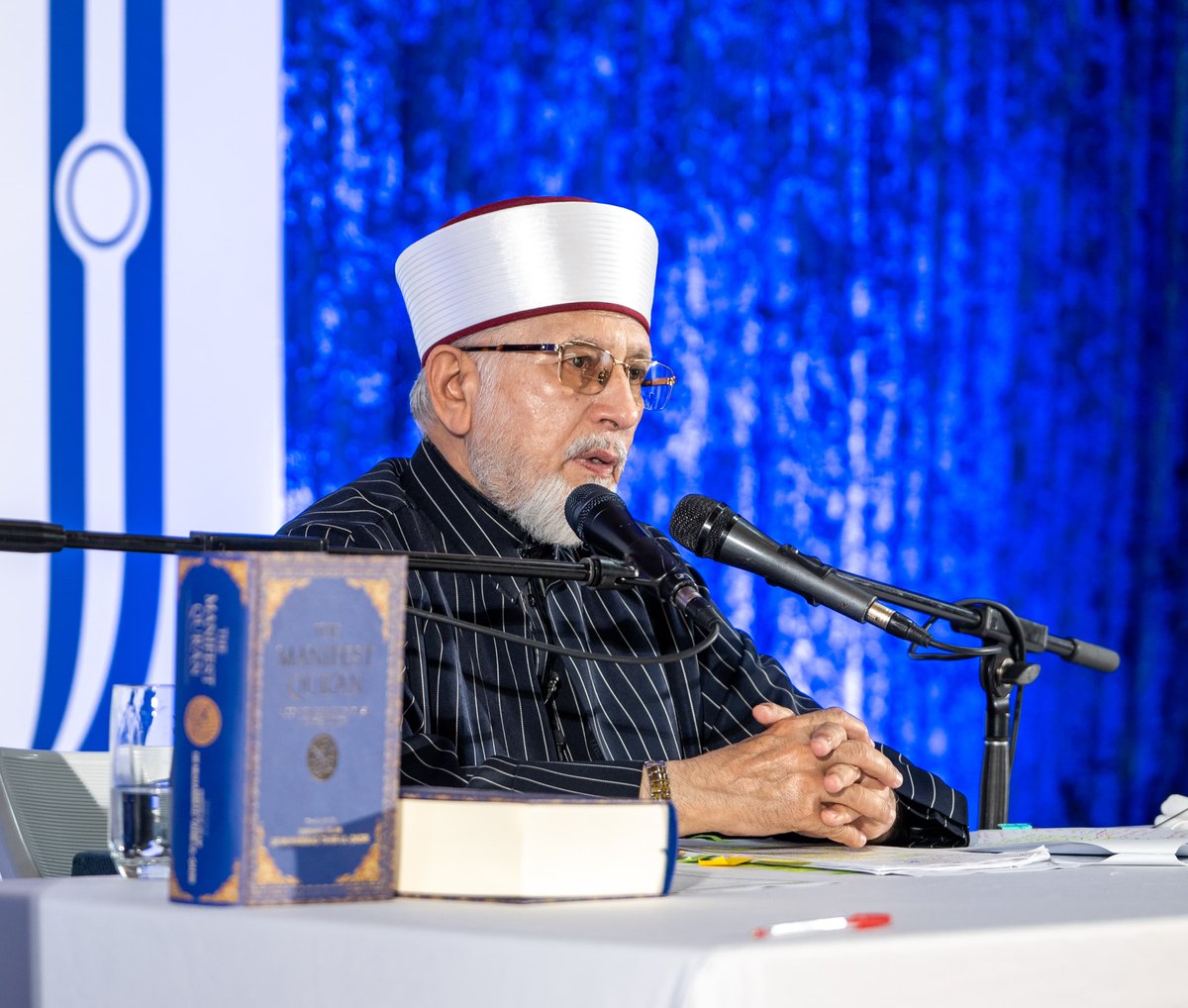 TahirulQadri's tweet photo. His Eminence Shaykh-ul-Islam Dr. Muhammad Tahir-ul-Qadri delivered his final lecture on the third day of Al-Hidayah 2024, focusing on the topic of Repentance (Tawbah) in Melbourne, Australia.

His Eminence Shaykh-ul-Islam was accompanied by Chairman Supreme Council Dr. Hassan Mohiuddin Qadri, President Minhaj-ul-Quran International Prof. Dr. Hussain Mohi-ud-Din Qadri, President Minhaj-ul-Quran Women League International Dr. Ghazala Qadri, Mrs. Fizzah Hussain Qadri, and Shaykh Ahmad Mustafa al-Arabi al-Qadri.

His Eminence emphasized the importance of Tawbah, stating that every Muslim is obliged to turn to Allah in repentance. Repentance is crucial as it divides people into two categories: repentant servants or transgressors. There is no third option. Being unremorseful leads one to become a wrongdoer, as Allah commands us to constantly repent to Him.

Shaykh-ul-Islam highlighted that Prophet Muhammad ﷺ used to repent more than 70 times a day, and in another hadith, more than 100 times. Despite being infallible and pure, prophets engaged in repentance to elevate their ranks. For them, Tawbah was a means to attain proximity to Allah. For believers, it is compulsory in every situation to turn from the darkness of disbelief to the light of belief and obedience.

He elaborated that Tawbah means returning to Allah Almighty, returning to obedience, piety, and righteousness. It involves turning from disbelief to belief, from disobedience to obedience, and recognizing that the ability to do good deeds is a favor from Allah Almighty, not our own doing.

Shaykh-ul-Islam stressed that believers should continuously work for the propagation of Allah’s deen but always remain humble and thankful. It is Allah Almighty’s blessing that enables us to serve His deen. When we give to the poor or perform any righteous act, we should never feel that we have done a favor. Instead, we must recognize that Allah Almighty has chosen us as His servants. He teaches us to get attached to the righteous and chosen servants of Him. Guidance cannot be protected without leaving the company of those who incur Allah Almighty’s wrath.

Emphasizing the importance of pure intentions, Shaykh-ul-Islam referenced Rabia Basri’s emphasis on worshipping Allah Almighty only for His sake, not out of fear of Hell or desire for Heaven. True love for Allah Almighty involves seeking nothing but His pleasure.

His Eminence Shaykh-ul-Islam concluded with a profound dua for all participants, asking Allah Almighty to grant them purity and the strength to follow the path of righteousness.

Esteemed attendees and a substantial gathering of youth from across Australia graced the event with their presence.

#AlHidayahWithDrQadri #Faith #MQI #IslamicPost #AllahAlmighty #AlHidayah2024 #Australia #MinhajulQuran #SpiritualJourney #TravellingTowardsAllah