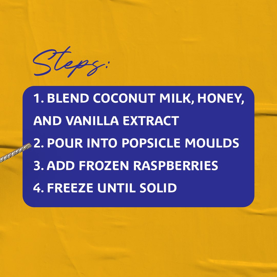 aswaaq's tweet image. Goodbye clouds of grey, hello skies of blue ☀
Beat the summer heat with this simple and refreshing popsicle recipe!

#summer #popsicle #recipe #refreshing #aswaaq
#الصيف #آيسكريم #وصفة #منعش #أسواق