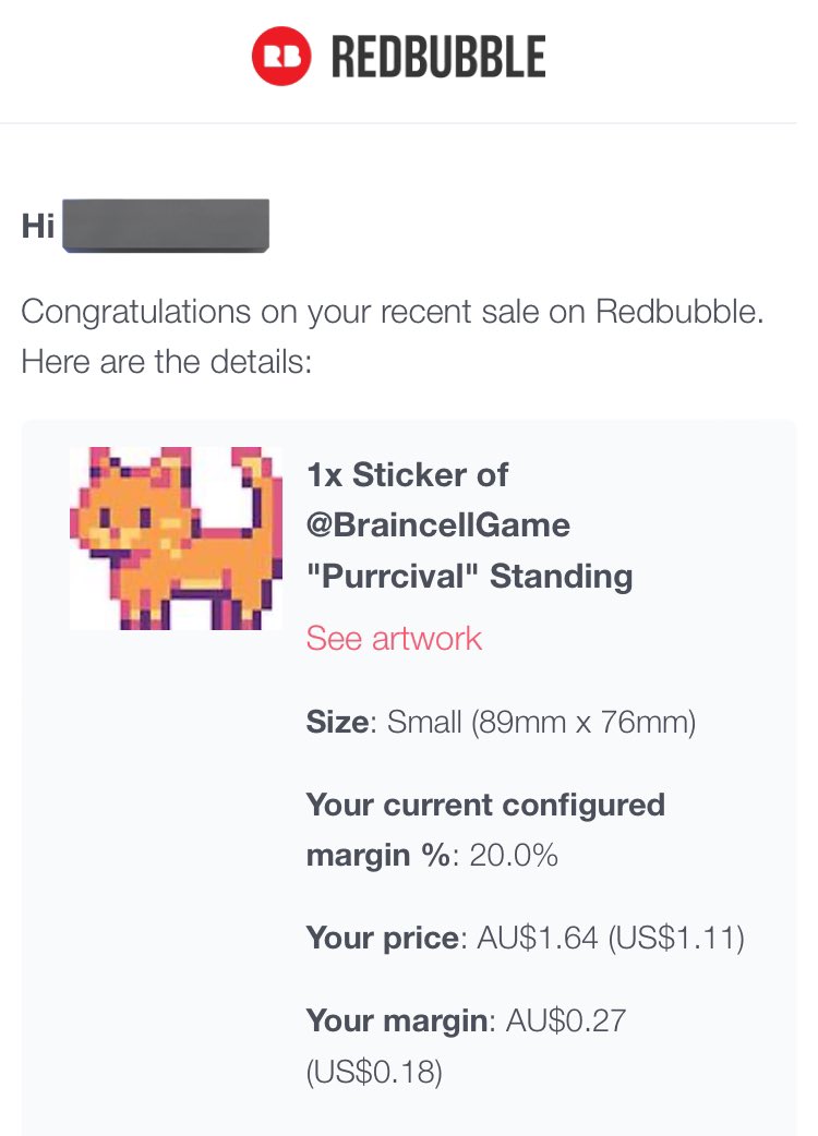 TactiFail's tweet image. Thank you to the random Aussie who bought a Purrcival sticker 🫡 I don’t know how or why you found that but I appreciate the support.