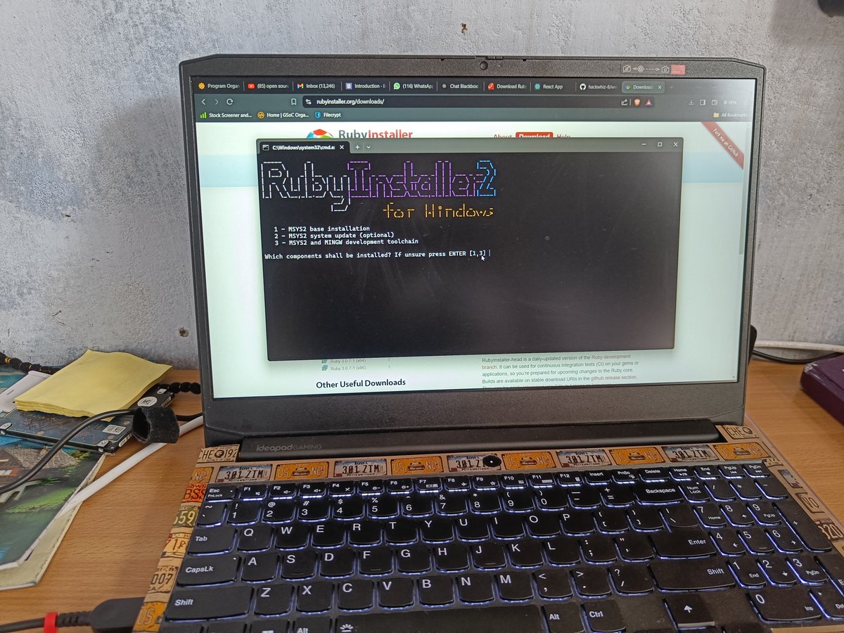 hackwhiz's tweet photo. Here we go...
Downloding ruby is more complex then the working on it 😄 .
So basically Today I installed ruby to run a open-source project.🫠 https://t.co/NFiF3Ux8fi