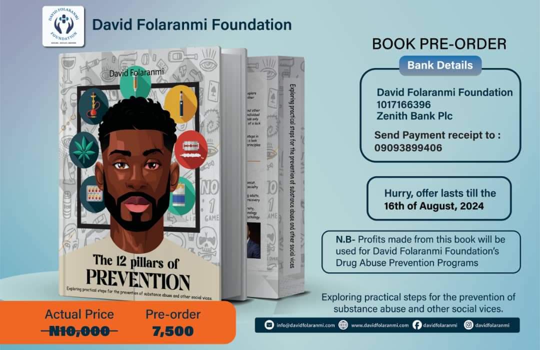 david_folaranmi's tweet photo. In the euphoria of my new book: 'The '12 Pillars of Prevention' there's an ongoing 40%-off slashed sales.
Book Price=N10,000
Pre-order=N7,500
Slashed Sales=N6,000
The slashed sales offer ends 12am: 17th July, 2024(T&amp;C).

Hurry, pre-order and send proof of payments to 09093899406. https://t.co/DbT6EbqS3w