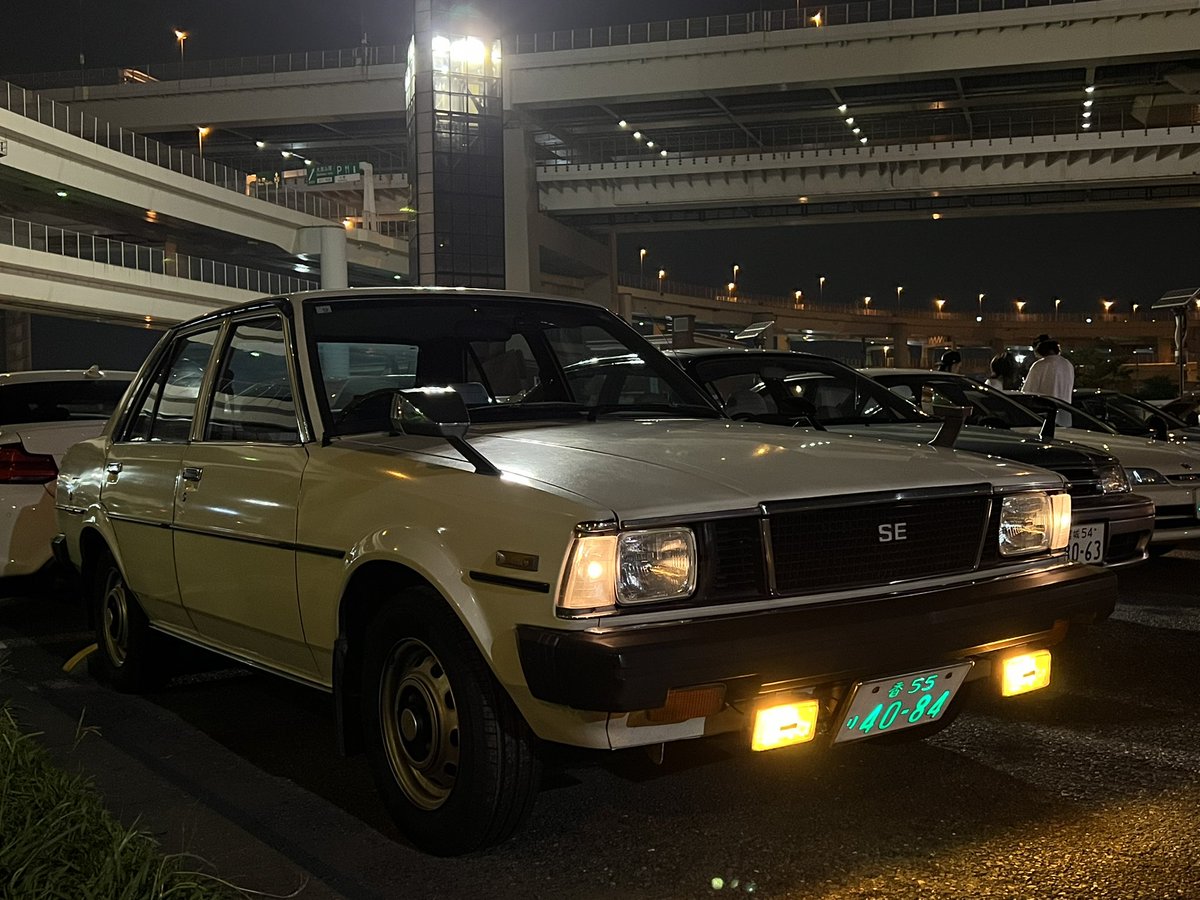 FAKE_TWINCAM's tweet photo. これホントやばい
フルオリジナルの70スプリンターってだけで凄いのにまさかの香55、しかも字光ナンバーとかいう奇跡みたいな個体😇 https://t.co/i4Oh8QkD5g