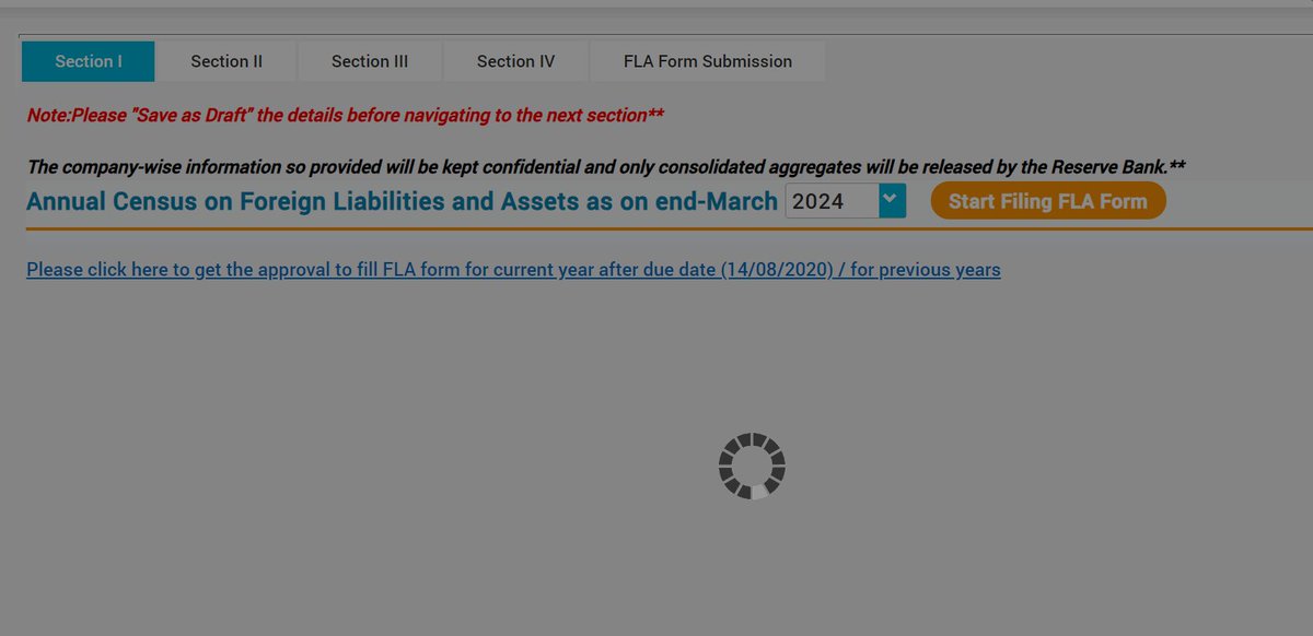 jaynaikcs's tweet photo. @RBI @RBIsays Kindly extend the date of RBI FLA Return, the stakeholders are genuinely facing the issue of website glitches. https://t.co/MaUGpQtiru