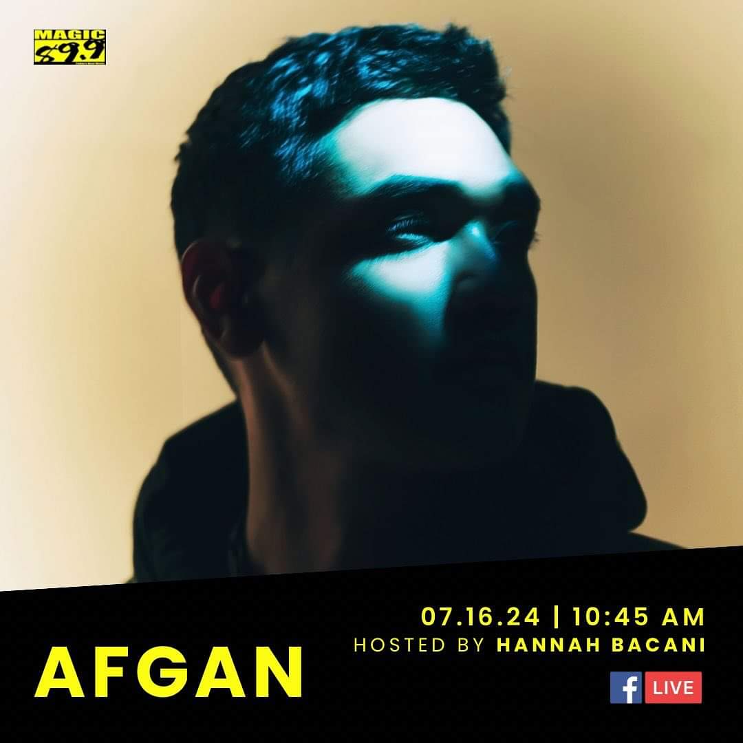 Discover music infused with a unique blend of R&amp;B and soul 🎶

Don’t miss out on an exclusive session with the Indonesian icon, Afgan, live tomorrow, July 16, at 10:45 AM on Magic 89.9 with DJ Hannah Bacani! ✨