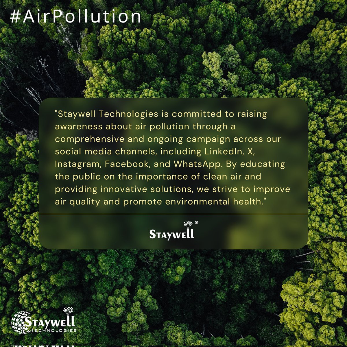StaywellTech's tweet photo. #AirPollution #StaywellTechnologies #Staywell #CleanAir https://t.co/abxTzwe6lL