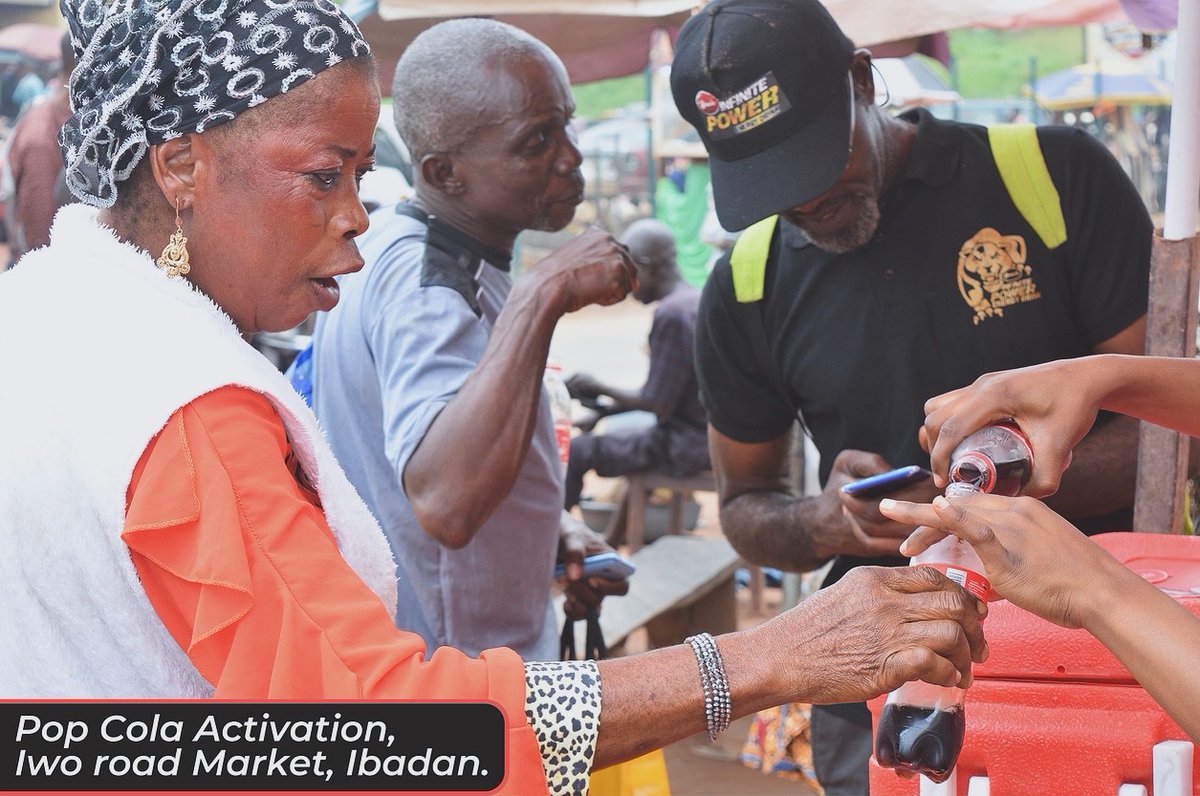 Ghadco_ng's tweet photo. Pop Cola is taking over Iwo Road Market! Swing by for refreshing sips and unforgettable moments in the heart of Ibadan. 

#chiamodmarketer 
#ghadco_ng 
#mamudabeverages 
#StayRefreshed 
#PopColaFun 
#IbadanEvents
#realme13proSerieson30July https://t.co/1nADMYuF5N