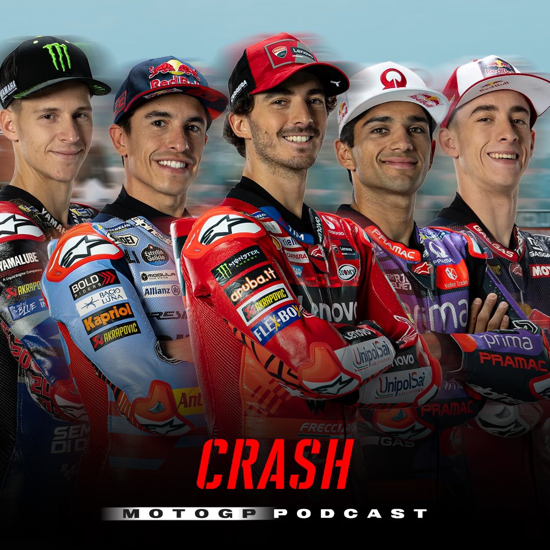 New podcast 🎧| We score each rider &amp; manufacturer from 1-10 on their performance so far this season 📊

Search ‘Crash MotoGP Podcast’ on Apple Podcasts/Spotify to listen or click the link below ⬇️ 

shows.acast.com/crash-motogp-p…

#MotoGP